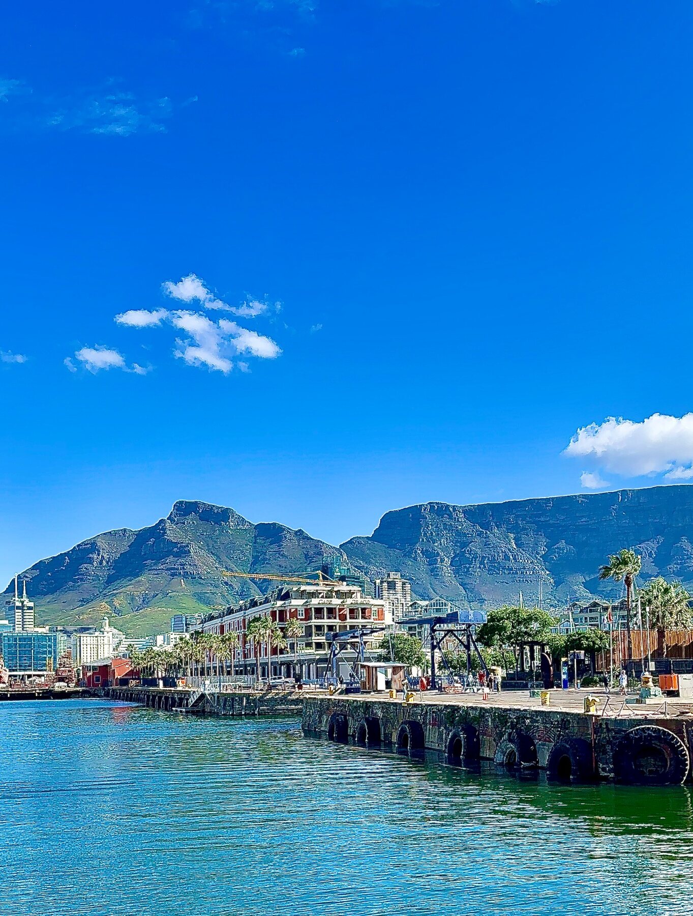Colourful travel view in Cape Town